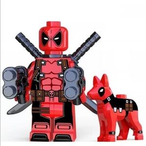 COPY - Marvel Deadpool & puppy minifigure Lego compatible